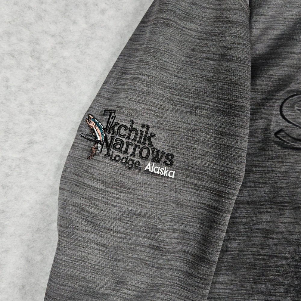 Simms (Men's Large) Gray Hoodie Pullover Sweatshirt Performance Fishing Outdoor - Picture 4 of 7
